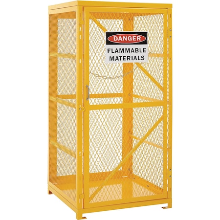 Global Industrial Storage Cabinet Single Door Vertical, 9 Cylinder Capacity, Assembled 493356